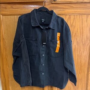 Hudson Jeans Black Men’s Lightweight Shirt Jacket